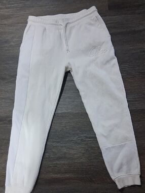 Akoo White  Embroidered Jogger Sweatpants